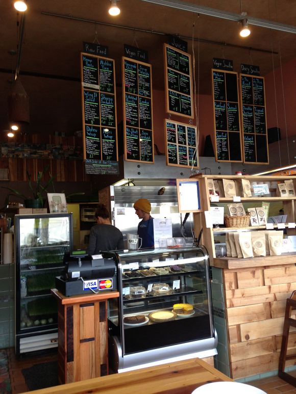 Raw Food Restaurant probably in California, Spring 2013, overview. Raw Food Restaurant probably in California, Spring 2013, overview.