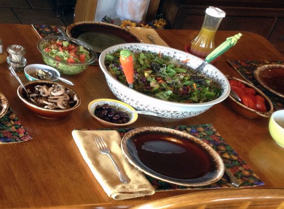 Naturelles rohes Essen, Einladung von Kathy und Bill, Frühling 2013, New York State.