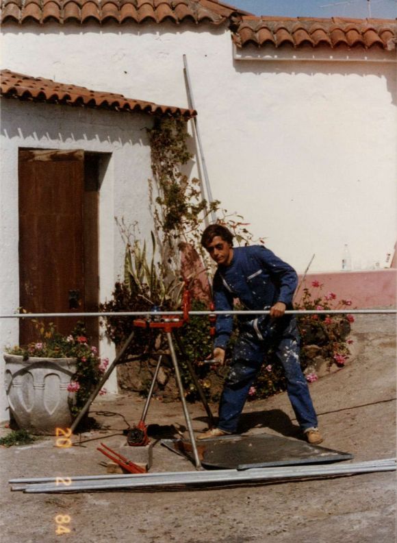 1984: Noch ass ich ausschliesslich rohe Kost vegan - und  arbeitete auch körperlich.