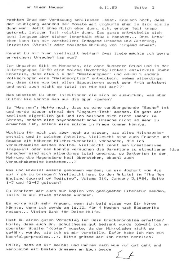 Brief an Simon, Arzt, der später jung an einem Krebs gestorben ist - nur schulmed. behandelt 2/2.