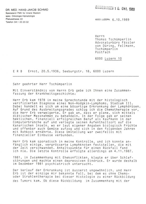 1989: mein begleitender Arzt fand zwar zuerst auch die Milz würde grösser 1/2.