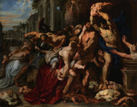 Pintura al óleo de Peter Paul Rubens, La masacre de los inocentes, The Thompson Collection.
