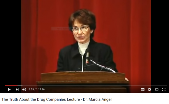 YouTube-Video: "Die Wahrheit über die Pharmaunternehmen" - Dr. Marcia Angell.
