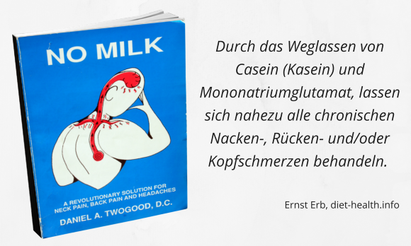 Abbildung Buch "No Milk" von Daniel A. Twogood mit Collage von Text.