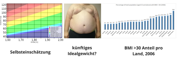 Selbsteinschätzung, künftiges Idealgewicht, BMI>30 - Anteil pro Land, 2006. Selbsteinschätzung, künftiges Idealgewicht, BMI>30 - Anteil pro Land, 2006.