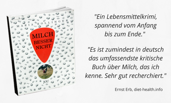 Buchbesprechung "Milch besser nicht" von Maria Rollinger, bestes Buch über Milchprodukte.