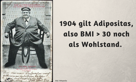 Abbildung von "Dicker Schorsch" aus 1904 als Dickleibigkeit noch als Wohlstandszeichen galt. Abbildung von "Dicker Schorsch" aus 1904 als Dickleibigkeit noch als Wohlstandszeichen galt.