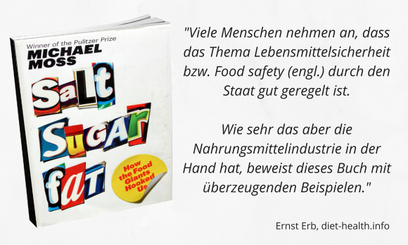 Abbildung Buch "Salt Sugar Fat", rechts davon Text: Für die Buchbesprechung bzw. Abstrakt.