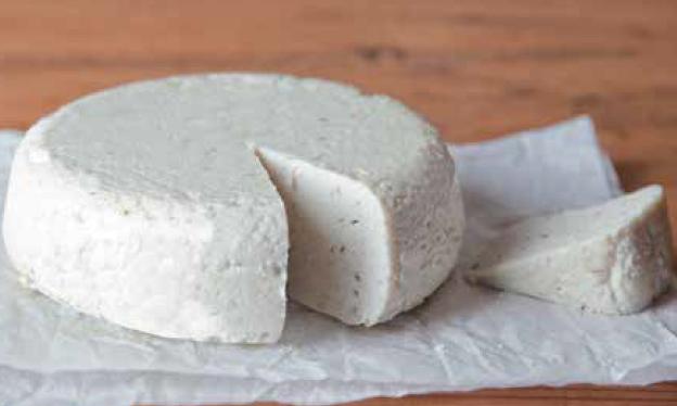 Vegan Almond “Cheese” (Queso vegano de Almendras) from the cookbook “Vegane Tapas” page 8