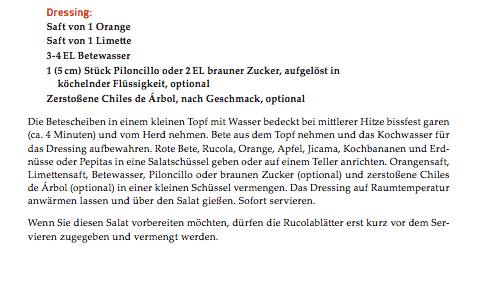 Rezept Teil 2 "Weihnachtssalat" aus "Vegane Mexikanische Küche" von Jason Wyrick, Seite 146