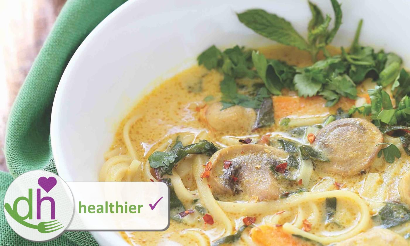 Imagen de la receta original «Sopa de curry laksa», de «Richas Kulinarische Welt der Aromen»