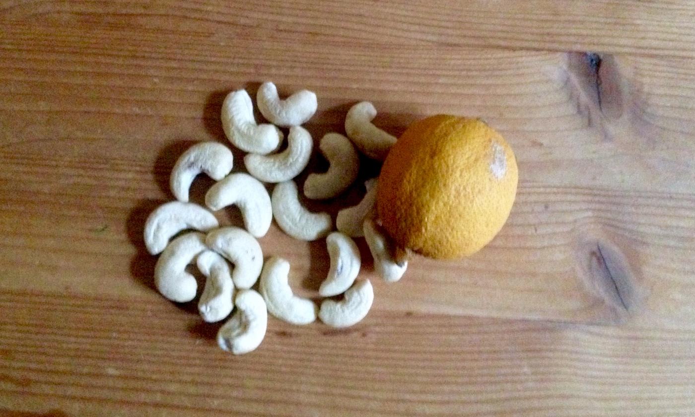 Ingredientes para el yogur de anacardos