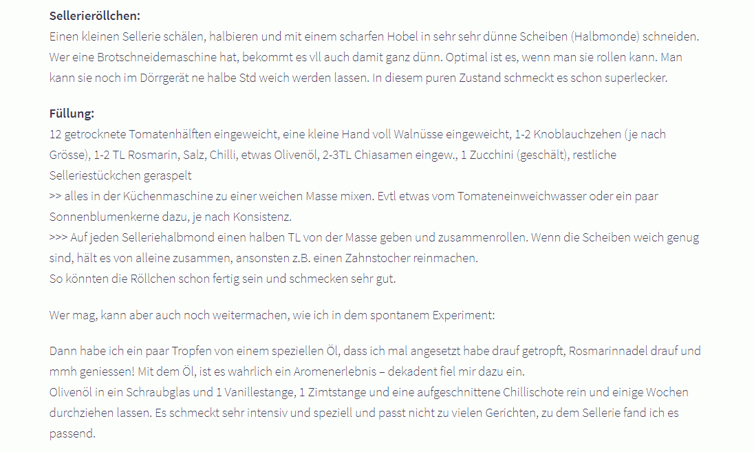 Rezept "Sellerieröllchen dekadent" aus dem Blog "Kraftort Rohkostküche" von Lena Erlmann.