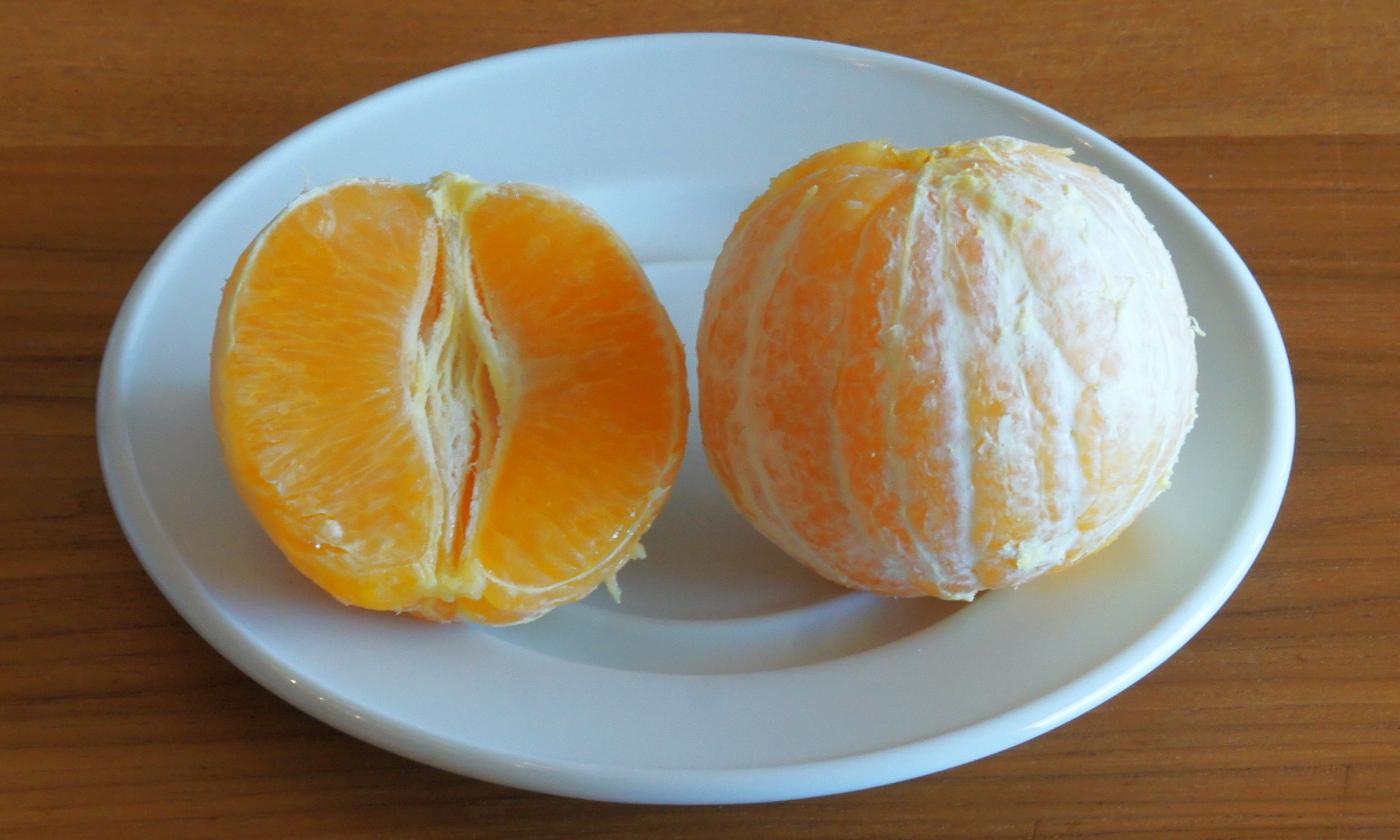 Orange, roh, Schale nicht verwendet Orange, roh, Schale nicht verwendet