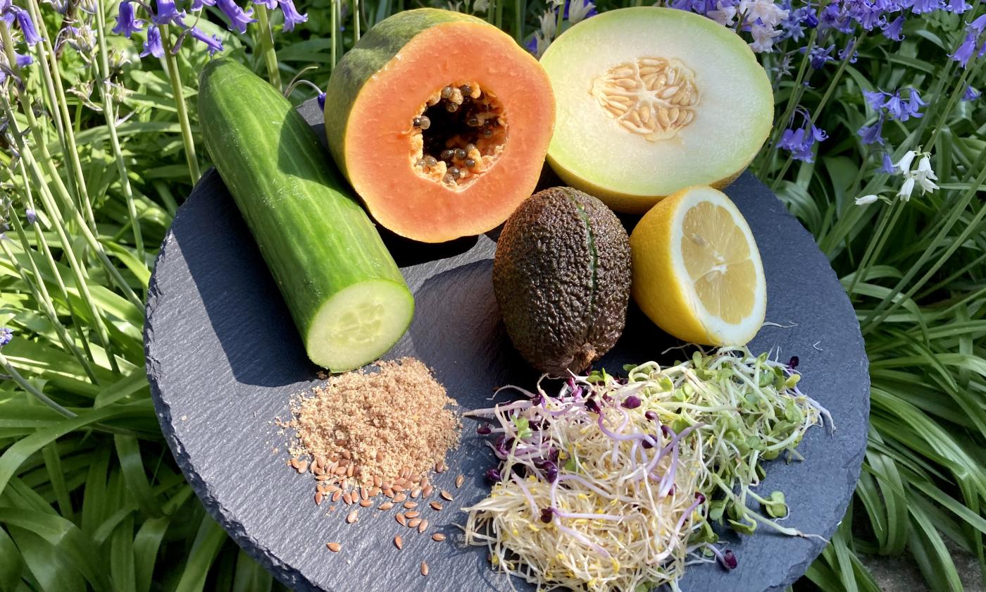 Fruchtiger Sprossensalat mit Papaya und Zuckermelone | Stiftung G+E