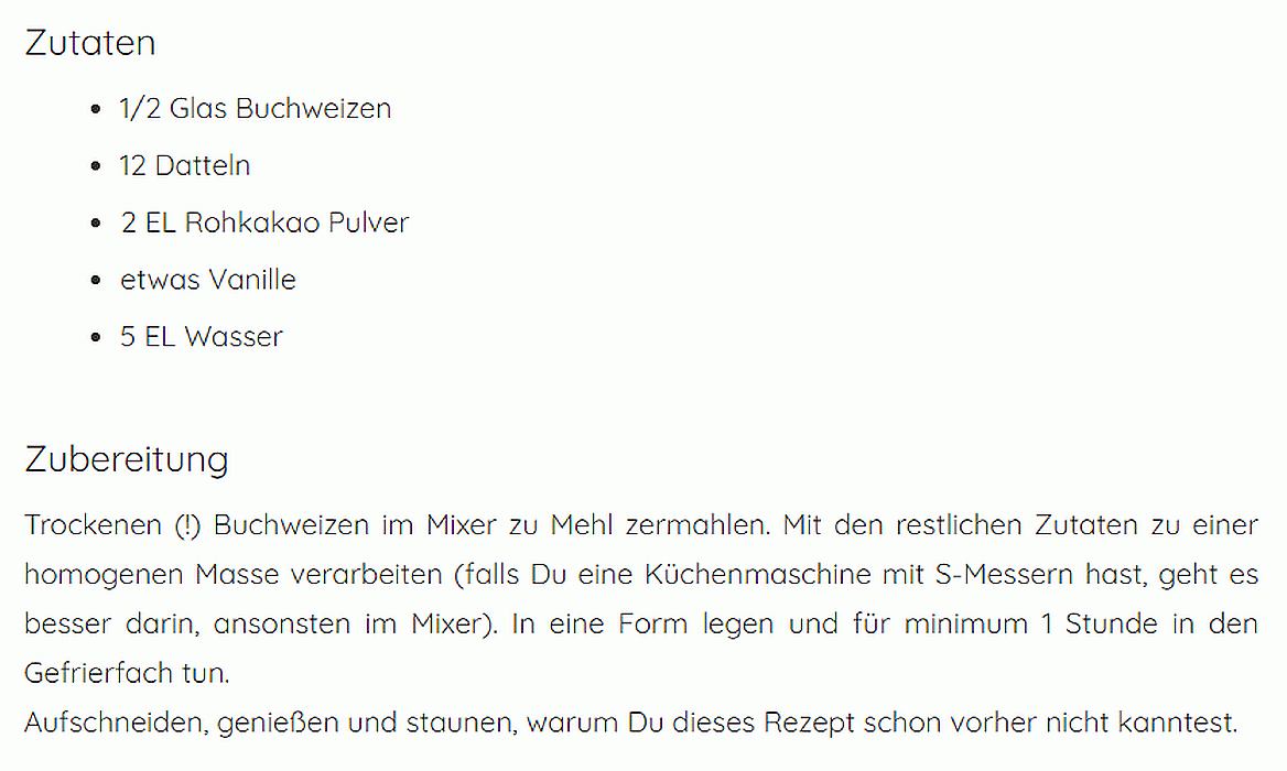 Recipe "Brownie" from "Rawexotic.com" by Victoria Rust