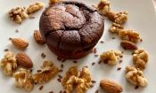 Rezeptbild von einem fertigen "Veganen ölfreien und glutenfreien Marmorkuchen-Muffin".