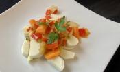 Rezeptbild vom angerichteten "Yamswurzel-Gemüse mit Paprika, Karotte, Chili und Ingwer".