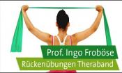 Prof. Ingo Froböse erklärt uns fünf Rückenübungen mit dem Theraband und lässt sie vorführen.  Sie finden hier Links zum Anfang dieser Reihe und zum Folgevideo.