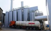 Palmöl (Palmoel) in Tankwagen zur Belieferung eines "Bio-Kraftwerks" (März 2007).