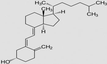 Struktur von Cholecalciferol, was man als Vitamin D3 bezeichnet.