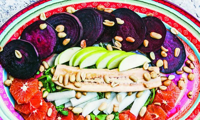 Christmas Eve Salad with Red Beets, Arugula, and Jicama | Foundation G+E