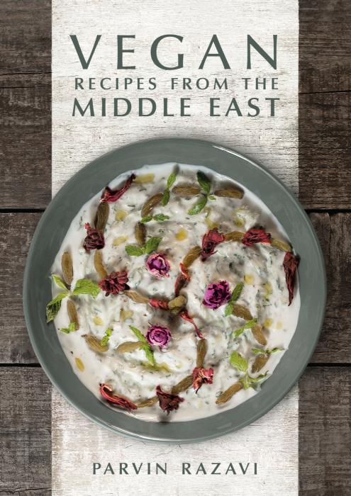 Book cover: “Vegan Recipes from the Middle East” by Parvin Razavi