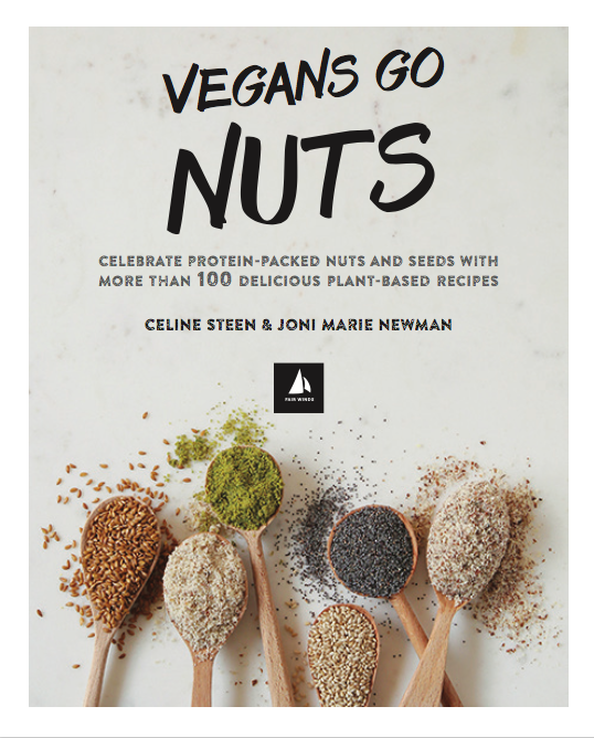 Buchcover: "Vegans Go Nuts", verfasst von Celine Steen und Joni Marie Newman