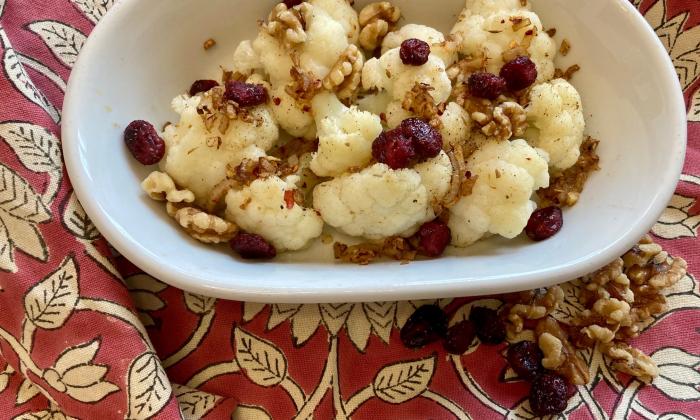 Oriental Cauliflower with Cumin and Cranberries | Foundation G+E
