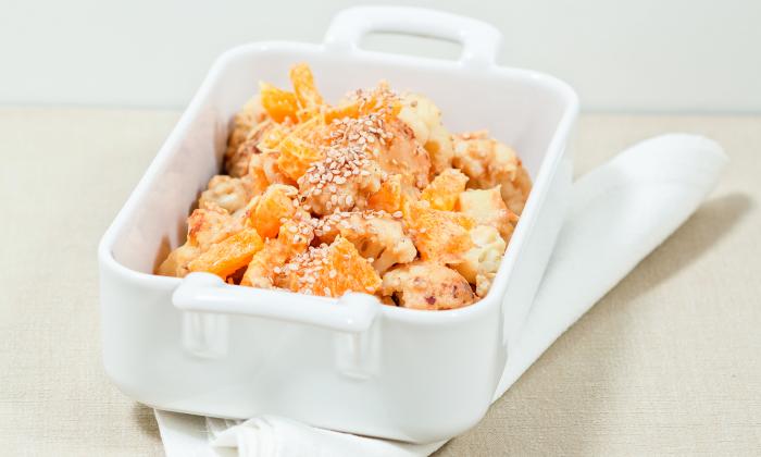 Cauliflower with Oranges and Cashews in Tahini Sauce | Foundation G+E