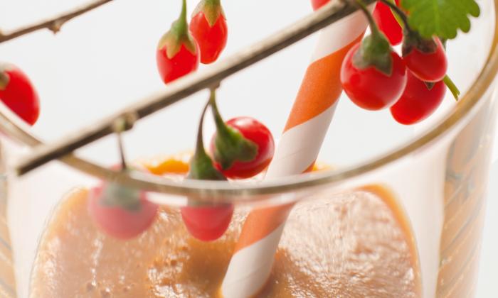 Frullato di bacche di Goji con mela e sedano