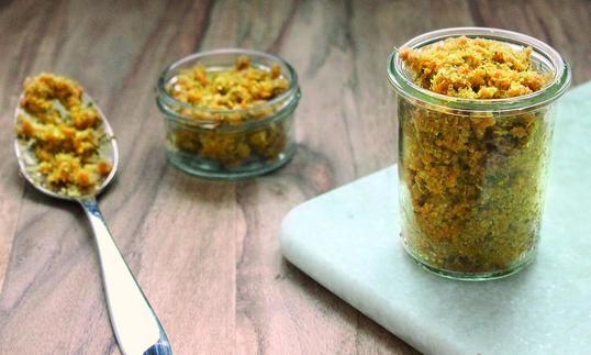 Imagen de la receta «Caldo de verduras instantáneo», del libro «Die Kleinschmeckerin», página 29