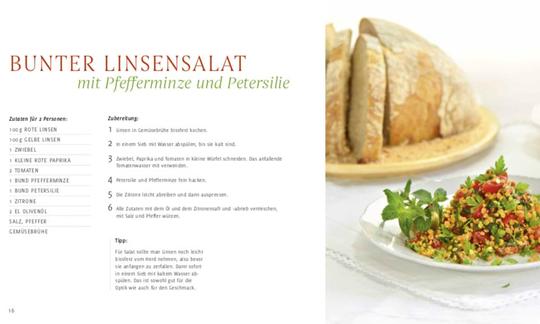 Rezept "Bunter Linsensalat mit Pfefferminze und Petersilie" aus "Vegane Fitness-Küche", S. 16