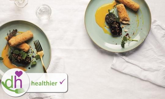 Imagen de la receta «Croquetas de anacardo ahumado», del libro «Plants Taste Better», página 156