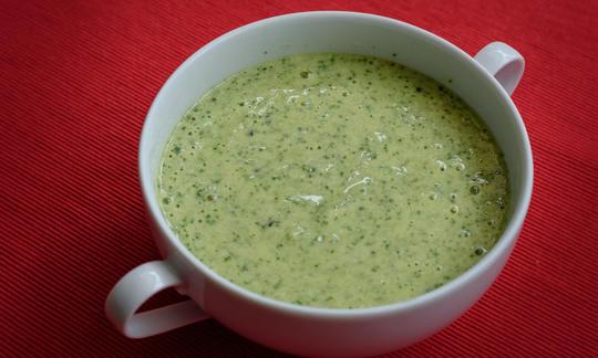 Relleno (crema) terminado para las «Tartaletas crudas con hojas de moringa, limón y maracuyá».