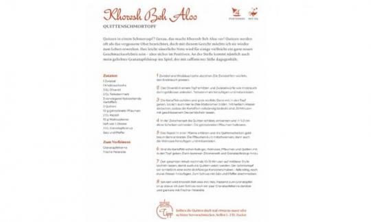 Rezept "Quittenschmortopf" aus dem Kochbuch "Orient trifft vegan", Seite 59.