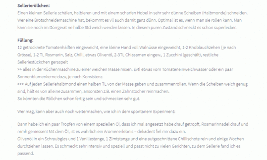 Rezept "Sellerieröllchen dekadent" aus dem Blog "Kraftort Rohkostküche" von Lena Erlmann.