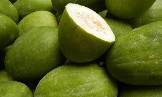 Calabazas de cera/melones de invierno, crudos - Benincasa hispida variedad pruriens., Calabazas de cera/melones de invierno, crudos - Benincasa hispida variedad pruriens.,