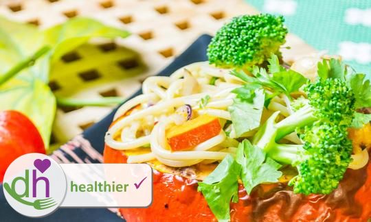 Imagen de la receta «Pasta de coco y calabaza», del libro «Vegan Schnell Schnell», página 69