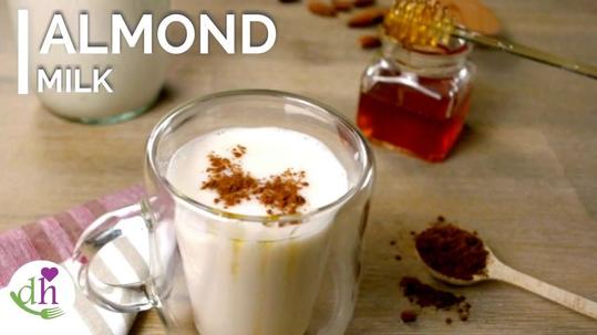 This unsweetened version of raw almond milk requires only almonds and water.