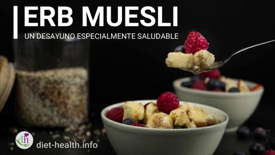 El Erb-Muesli vegano, sin lactosa y crudista, es un desayuno increíblemente saluble !
