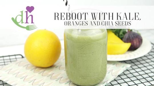 Kale gives this smoothie a fresh green color. Try this healthy reboot!