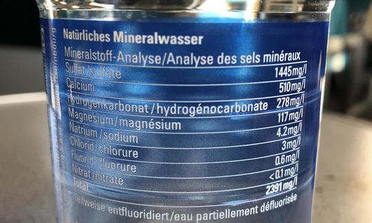 Mineral water is rich in minerals; 1.5 liters may cover your daily calcium requirement. Mineral water is rich in minerals; 1.5 liters may cover your daily calcium requirement.
