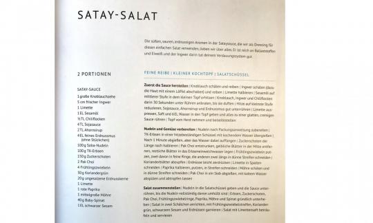 Recipe "Satay salad" from "Bosh! super fresh - super vegan", page 101.