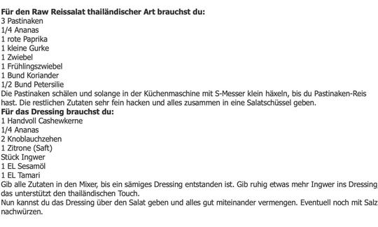 Recipe "Rice salad Thai style" from the blog "Rohkostlady" by Yvonne Zindler.