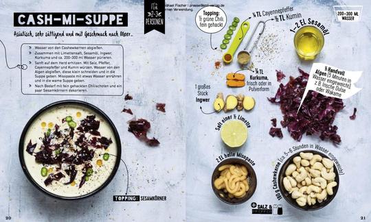 Rezept "Cash-Mi-Suppe" aus "Rohkost Power for you - 20 vegane & schnelle Gerichte", Seite 20/21