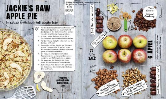 Rezept "Jackie's Raw Apple Pie" aus "Rohkost Power for you - 20 vegane & schnelle Gerichte", S 42/43