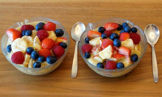 Erb-Muesli for two persons - lactose-free and gluten-free (vegan, raw). Much of omega-3-fatty acid