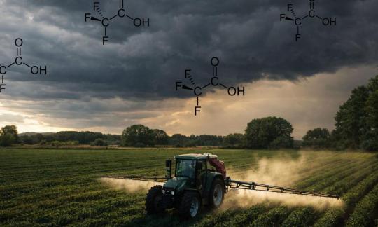 TFA aus Kältemittel in der Luft und aus gewissen Düngemitteln in den Boden - schaden uns. TFA aus Kältemittel in der Luft und aus gewissen Düngemitteln in den Boden - schaden uns.