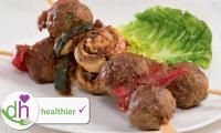 Photo of the original recipe for Teriyaki Shish Kebabs from the cookbook “Rohkost” (Raw food)
